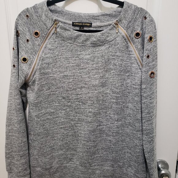 Women's grey sweater - Picture 4 of 4